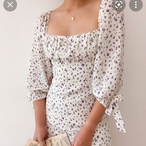 Floral Puff Sleeve Dress